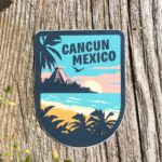 Cancun Mexico Sticker | City & Travel Stickers | Waterproof, Vinyl and Dishwasher Safe | Laptop, Water bottle, Luggage, Tumbler - Image 6