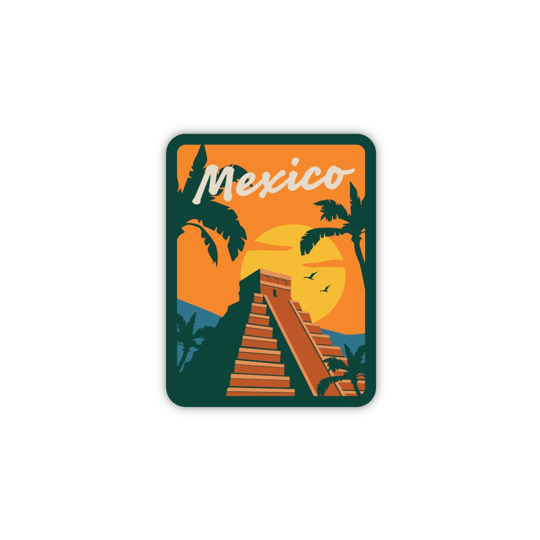 il_fullxfull.5049654758_r72p.jpg Mexico Sticker | City & Travel Stickers | Waterproof, Vinyl and Dishwasher Safe | Laptop, Water bottle, Luggage, Suitcase - Image 1