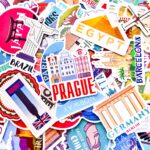 100PCS Retro Travel Stickers, Vintage Destination Landmark Stickers, Classic World City Stickers, Country Aesthetic Stickers for Phone Cases - Image 3