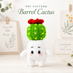 Cactus Amigurumi Crochet Pattern PDF, Cute Succulent Plush Pattern, Kawaii Cactus Doll, Flower Cactus Crochet Pattern