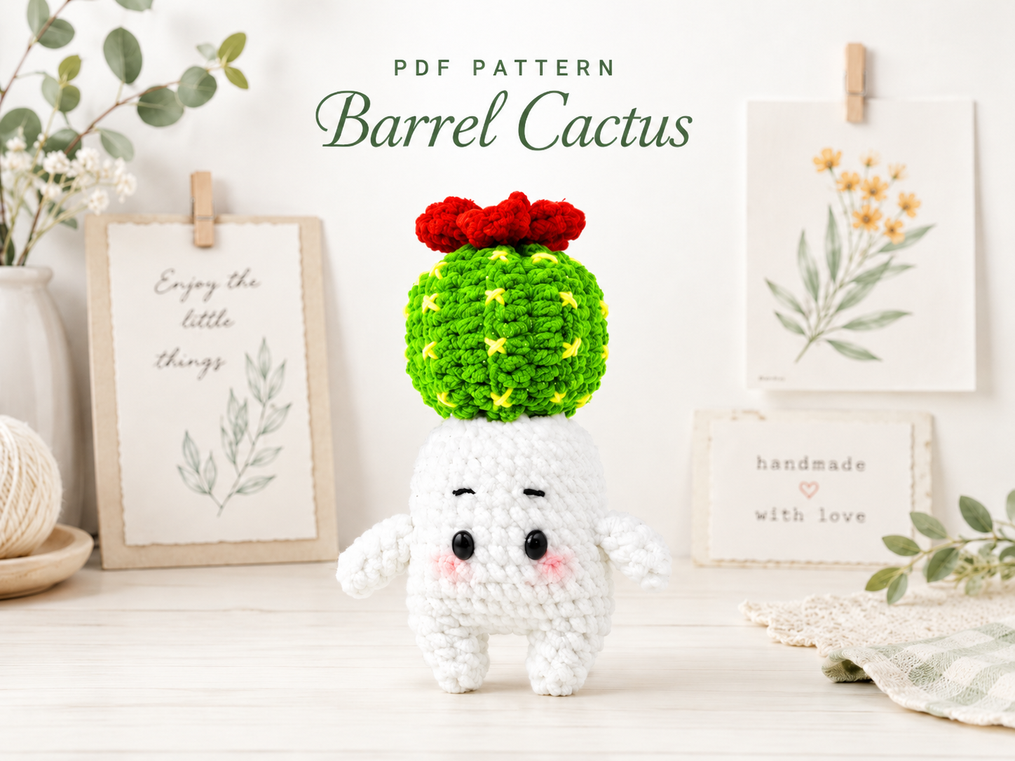 ChatGPT Image 20_30_52 9 thg 6, 2026 Cactus Amigurumi Crochet Pattern PDF, Cute Succulent Plush Pattern, Kawaii Cactus Doll, Flower Cactus Crochet Pattern - Image 1
