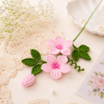 Clematis Flower Crochet Pattern PDF, Crochet Flower Stem, Floral Home Decor, Botanical Amigurumi Gift - Image 5