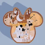 Friends Cartoon Mouse Head 3D Multilayer Laser Cut File | Magical Wooden Decor Ornament for Glowforge Xtool CNC | SVG DXF AI